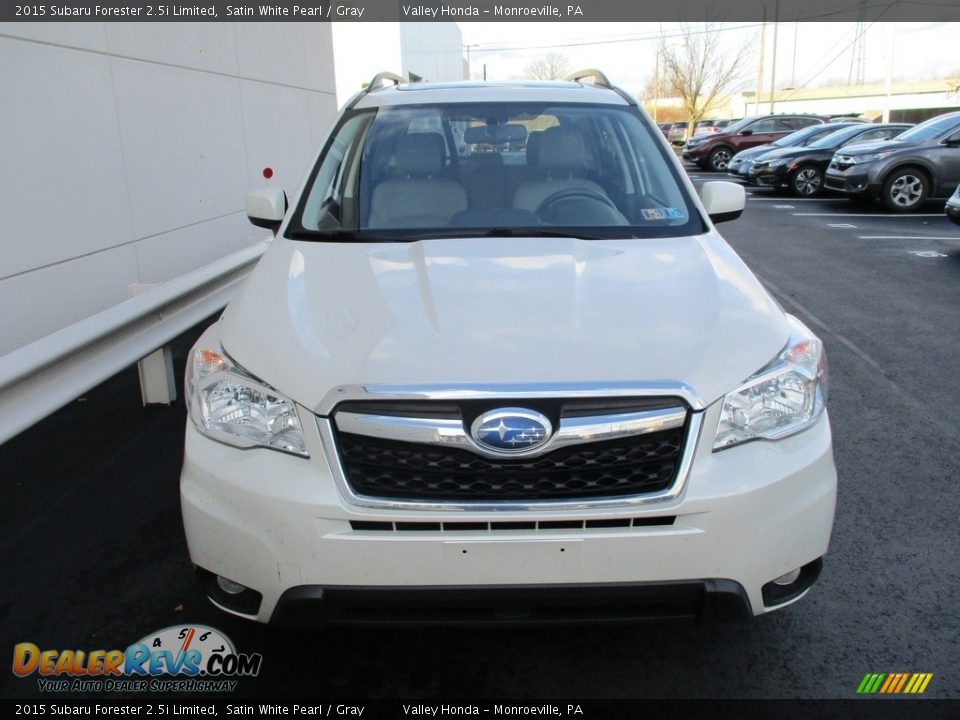2015 Subaru Forester 2.5i Limited Satin White Pearl / Gray Photo #7