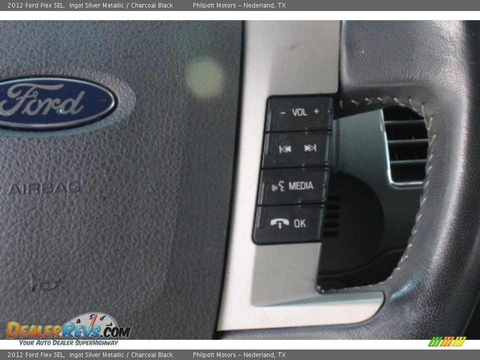 2012 Ford Flex SEL Ingot Silver Metallic / Charcoal Black Photo #15