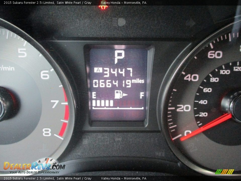 2015 Subaru Forester 2.5i Limited Satin White Pearl / Gray Photo #20