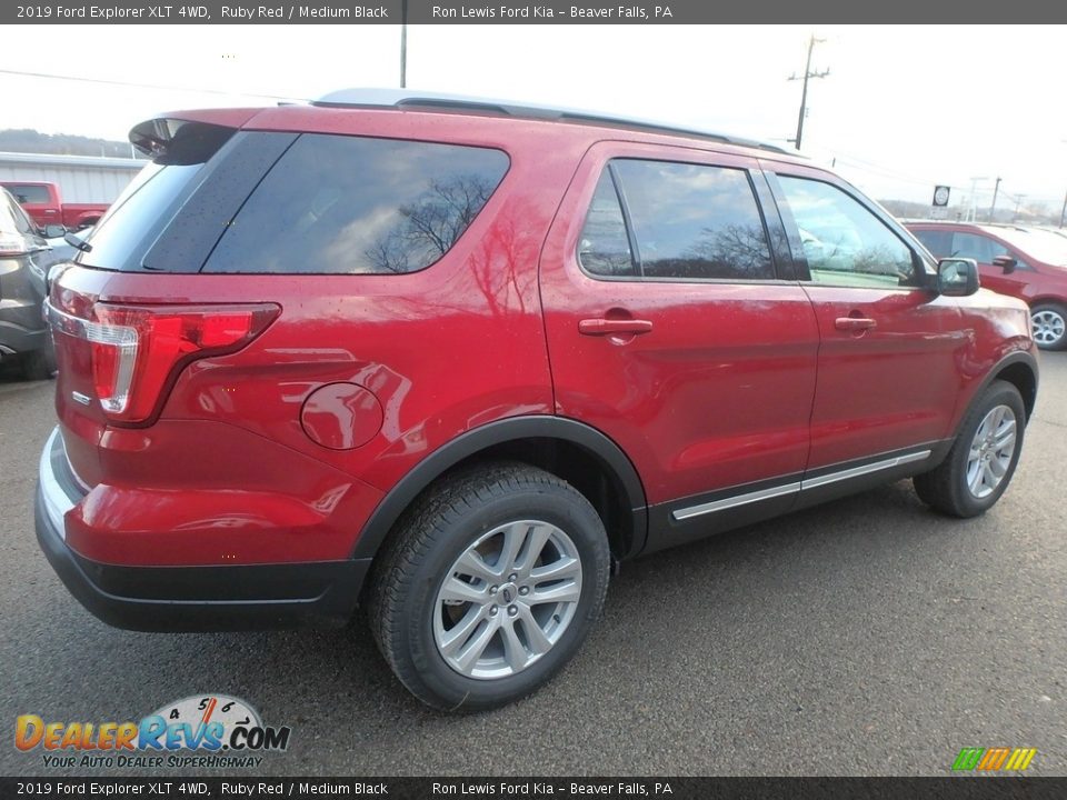 2019 Ford Explorer XLT 4WD Ruby Red / Medium Black Photo #2