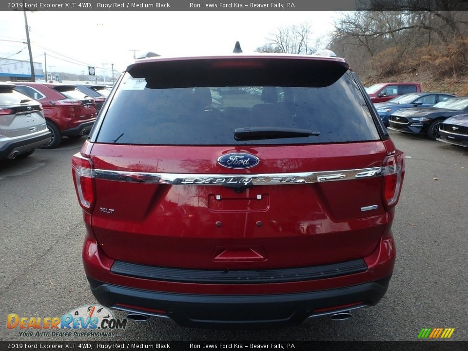 2019 Ford Explorer XLT 4WD Ruby Red / Medium Black Photo #3