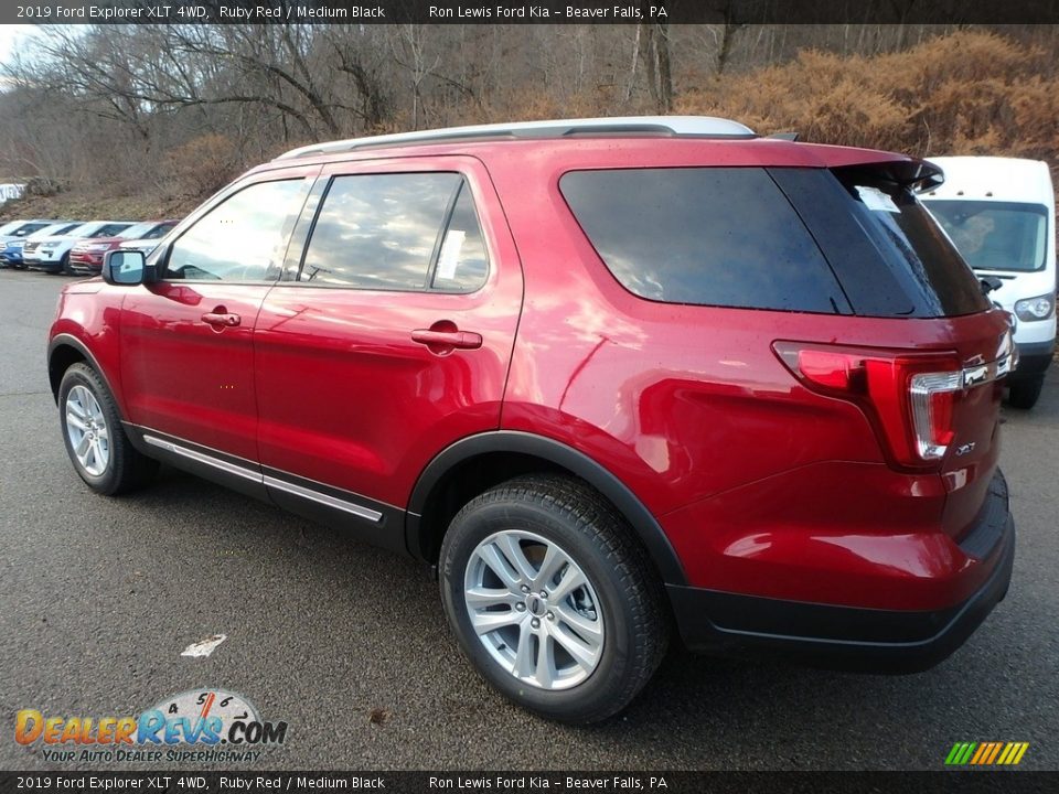 2019 Ford Explorer XLT 4WD Ruby Red / Medium Black Photo #5