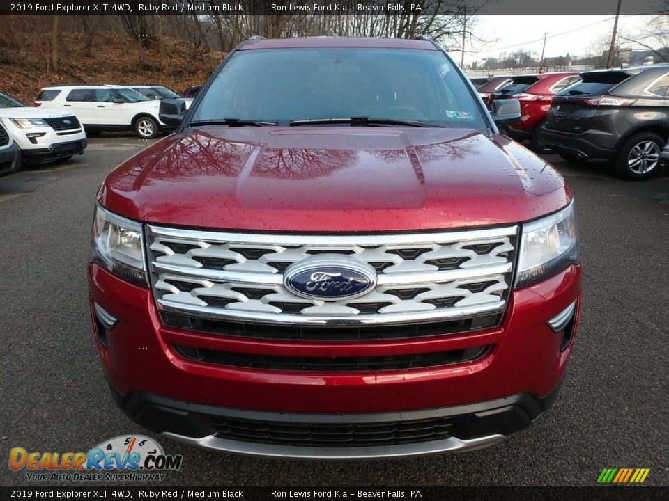 2019 Ford Explorer XLT 4WD Ruby Red / Medium Black Photo #8