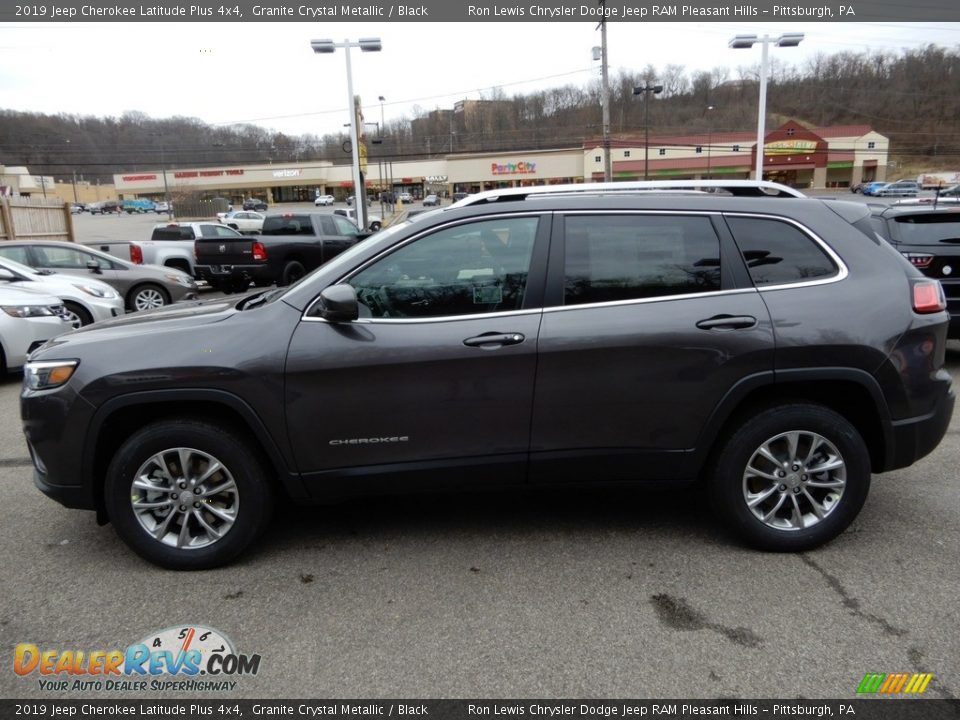 2019 Jeep Cherokee Latitude Plus 4x4 Granite Crystal Metallic / Black Photo #2