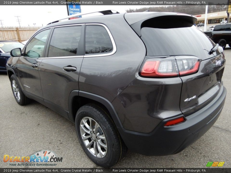 2019 Jeep Cherokee Latitude Plus 4x4 Granite Crystal Metallic / Black Photo #3