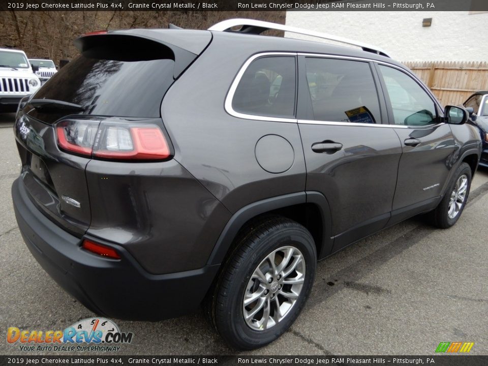 2019 Jeep Cherokee Latitude Plus 4x4 Granite Crystal Metallic / Black Photo #6