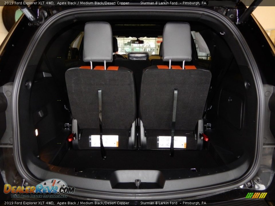 2019 Ford Explorer XLT 4WD Agate Black / Medium Black/Desert Copper Photo #3