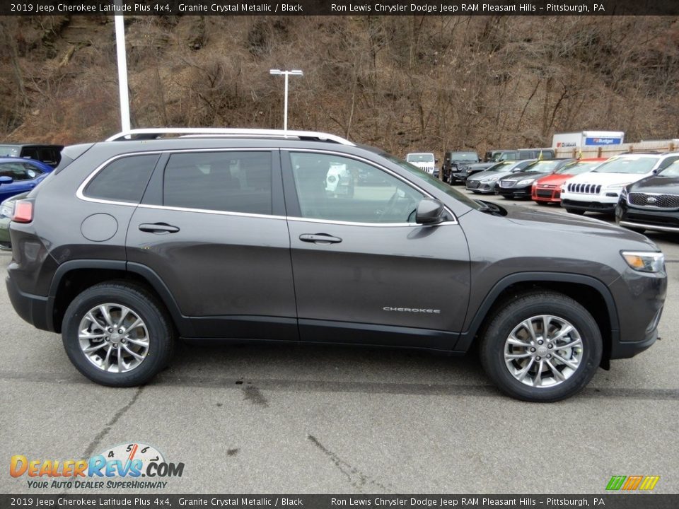 2019 Jeep Cherokee Latitude Plus 4x4 Granite Crystal Metallic / Black Photo #7