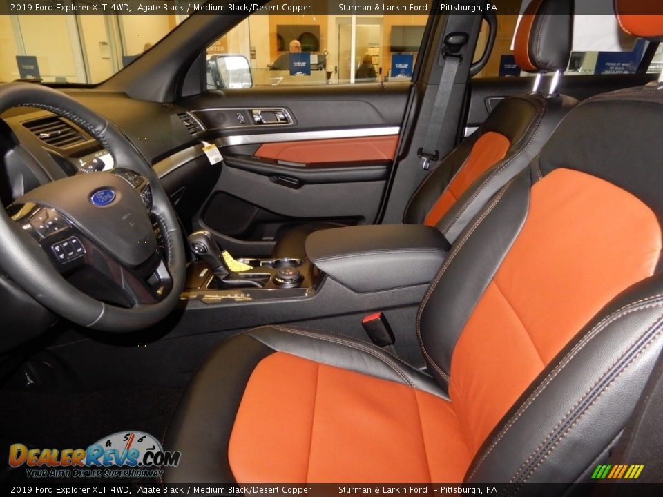 Front Seat of 2019 Ford Explorer XLT 4WD Photo #7