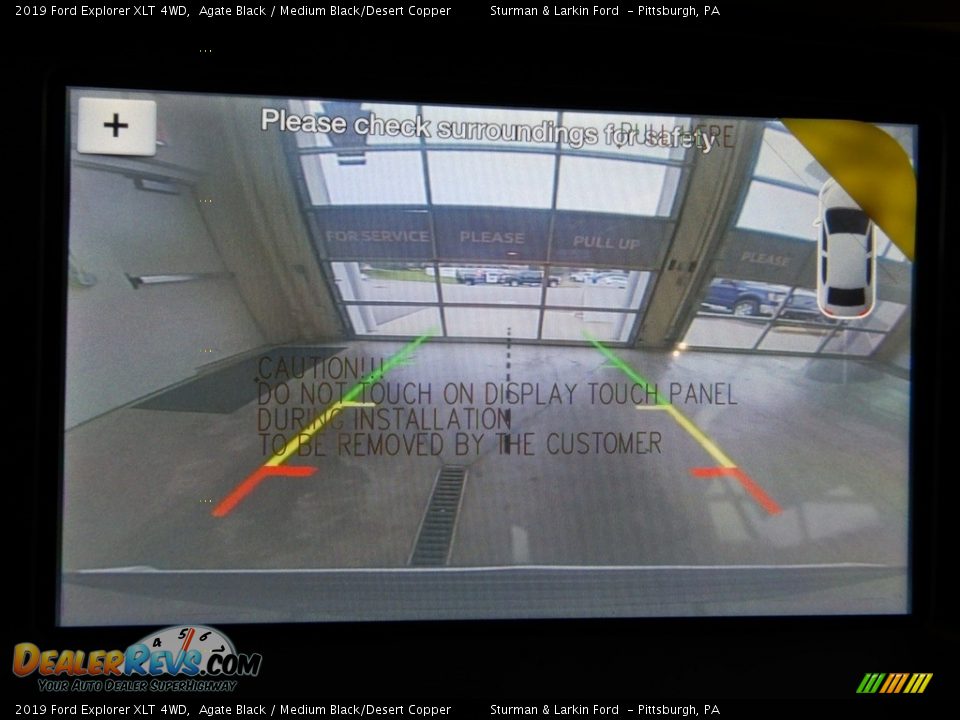 2019 Ford Explorer XLT 4WD Agate Black / Medium Black/Desert Copper Photo #14