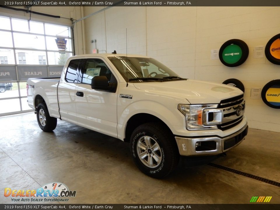2019 Ford F150 XLT SuperCab 4x4 Oxford White / Earth Gray Photo #1