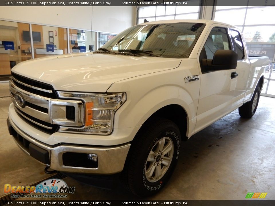 2019 Ford F150 XLT SuperCab 4x4 Oxford White / Earth Gray Photo #5