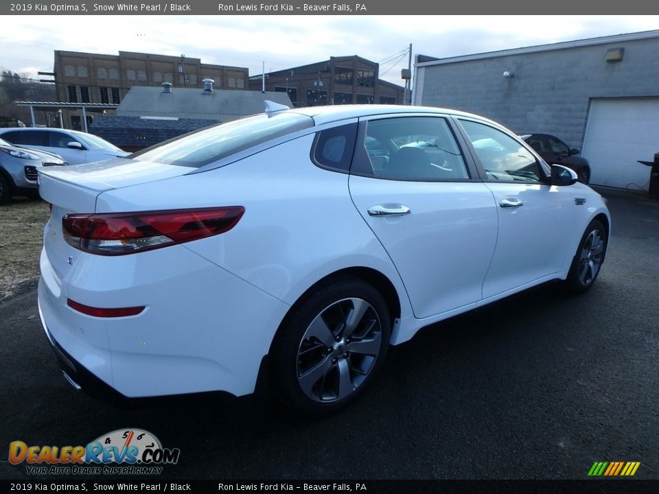 2019 Kia Optima S Snow White Pearl / Black Photo #2