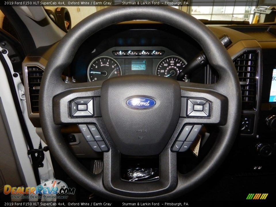 2019 Ford F150 XLT SuperCab 4x4 Oxford White / Earth Gray Photo #12