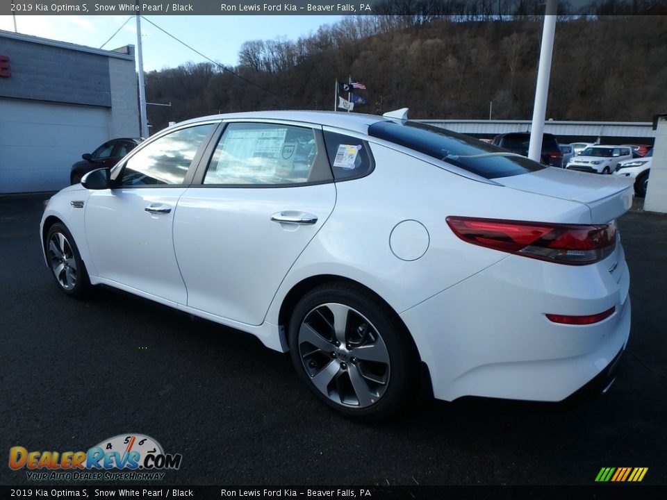 2019 Kia Optima S Snow White Pearl / Black Photo #4