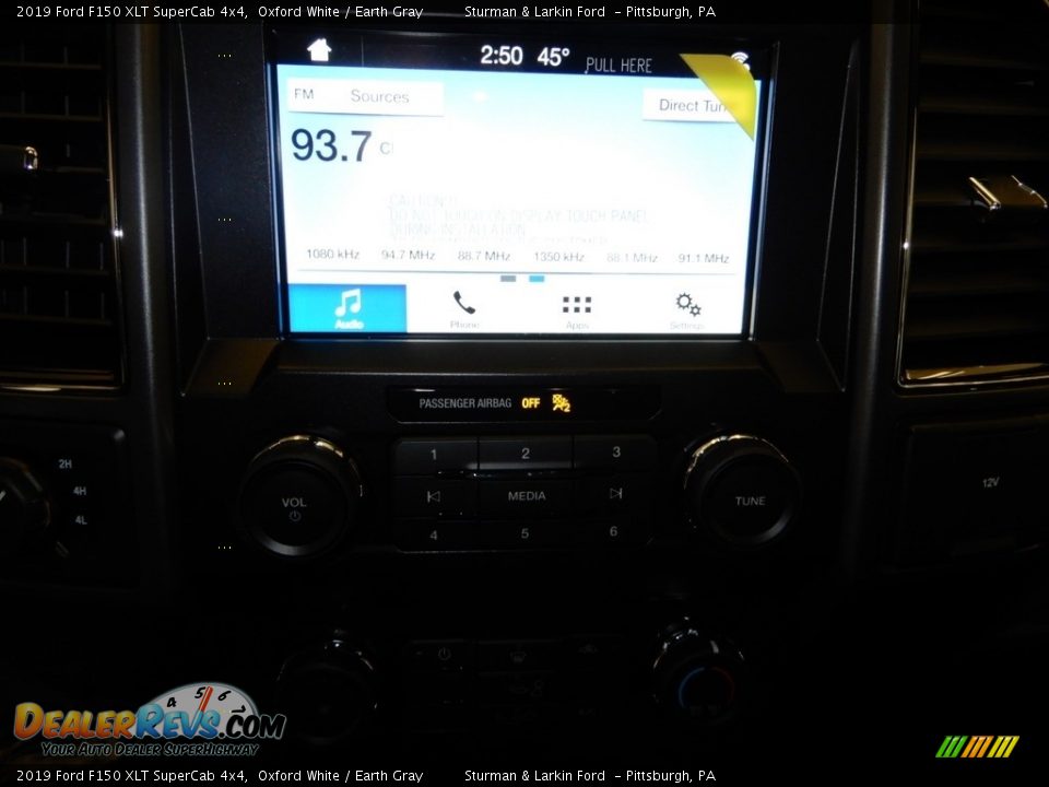 2019 Ford F150 XLT SuperCab 4x4 Oxford White / Earth Gray Photo #15