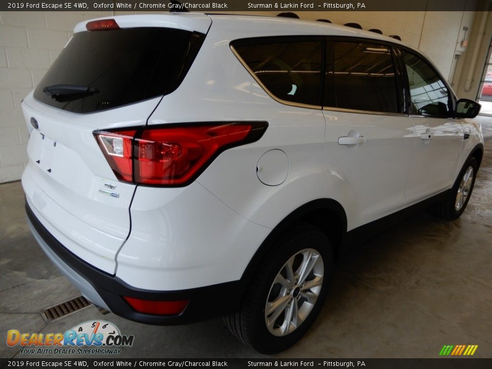 2019 Ford Escape SE 4WD Oxford White / Chromite Gray/Charcoal Black Photo #2