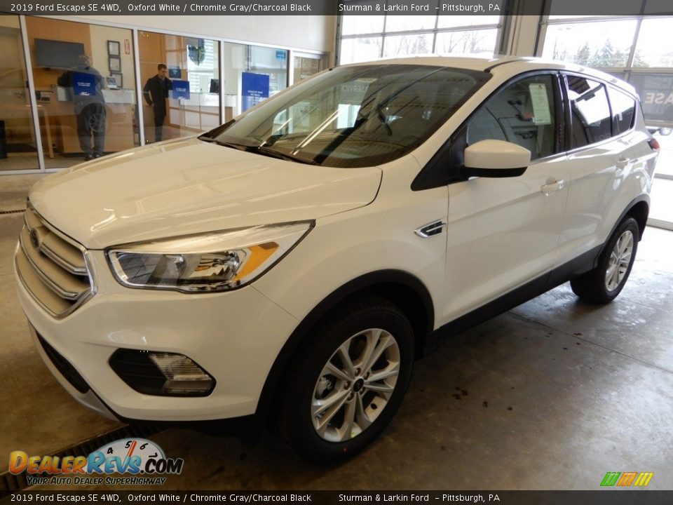2019 Ford Escape SE 4WD Oxford White / Chromite Gray/Charcoal Black Photo #5