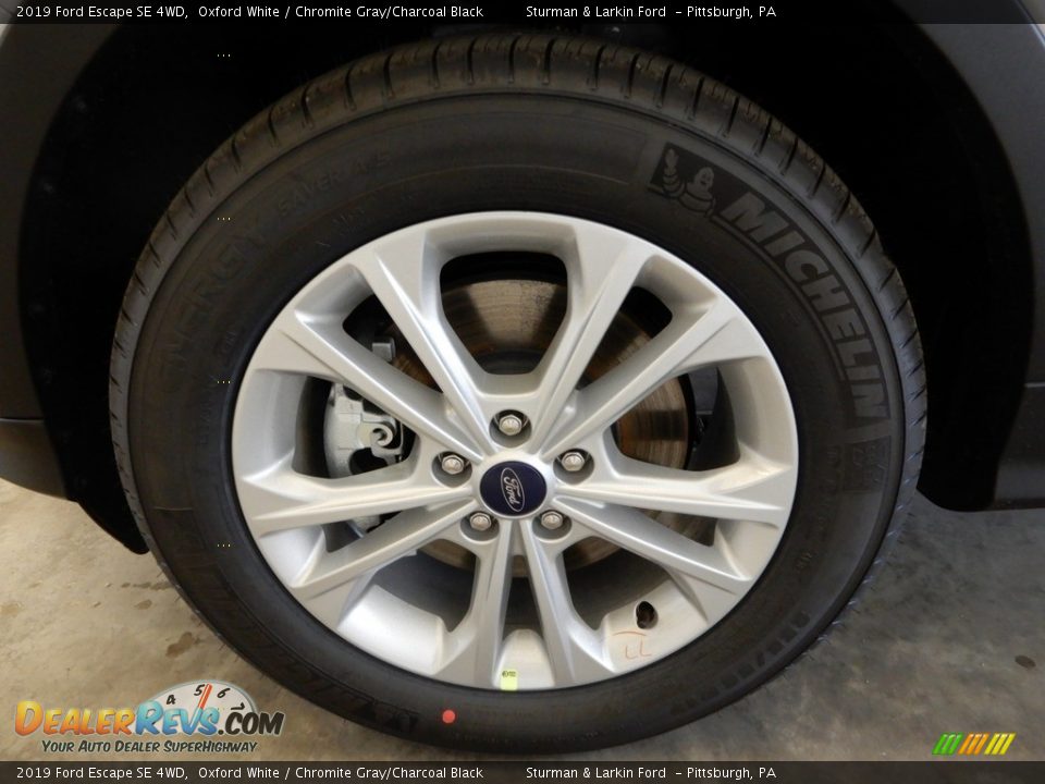 2019 Ford Escape SE 4WD Oxford White / Chromite Gray/Charcoal Black Photo #6