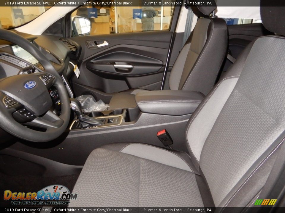 2019 Ford Escape SE 4WD Oxford White / Chromite Gray/Charcoal Black Photo #7