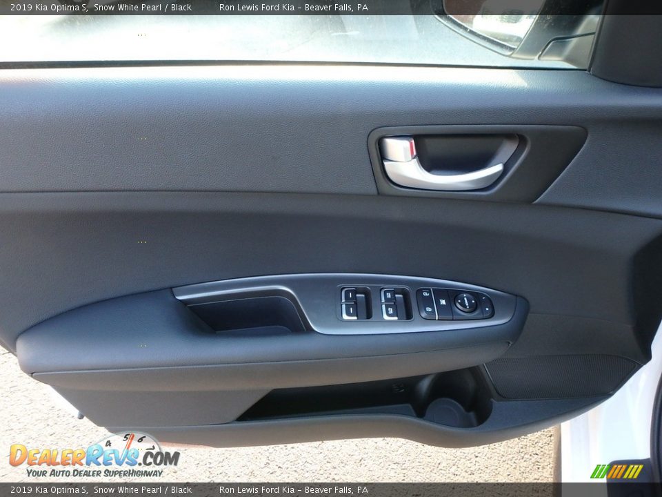 2019 Kia Optima S Snow White Pearl / Black Photo #13
