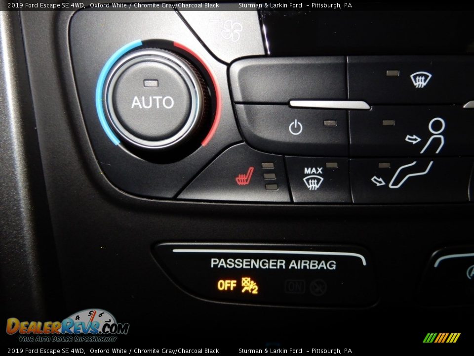 2019 Ford Escape SE 4WD Oxford White / Chromite Gray/Charcoal Black Photo #14