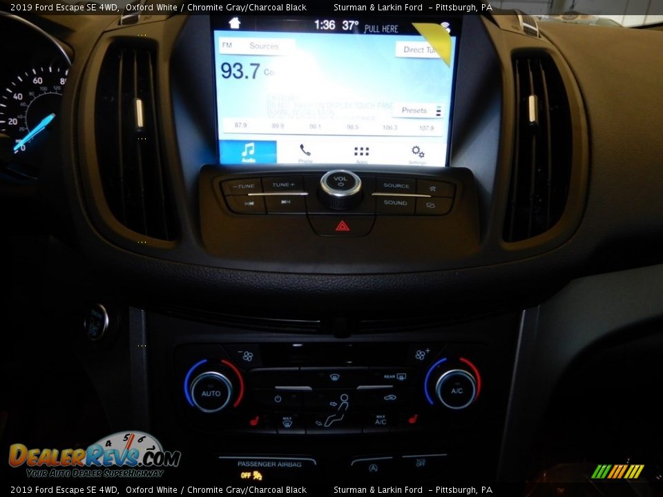 2019 Ford Escape SE 4WD Oxford White / Chromite Gray/Charcoal Black Photo #15