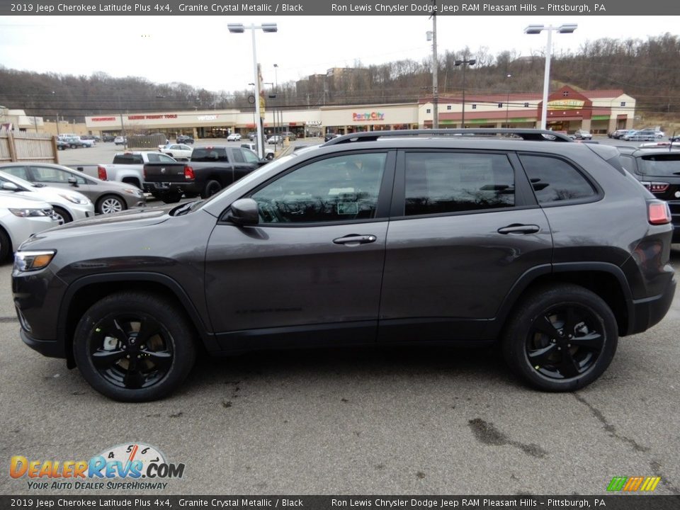 2019 Jeep Cherokee Latitude Plus 4x4 Granite Crystal Metallic / Black Photo #2