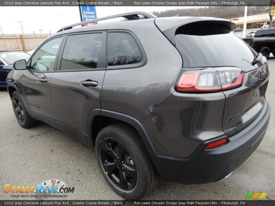 2019 Jeep Cherokee Latitude Plus 4x4 Granite Crystal Metallic / Black Photo #3
