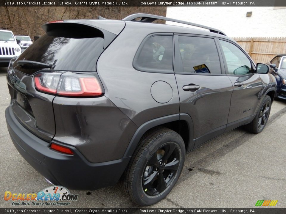 2019 Jeep Cherokee Latitude Plus 4x4 Granite Crystal Metallic / Black Photo #6