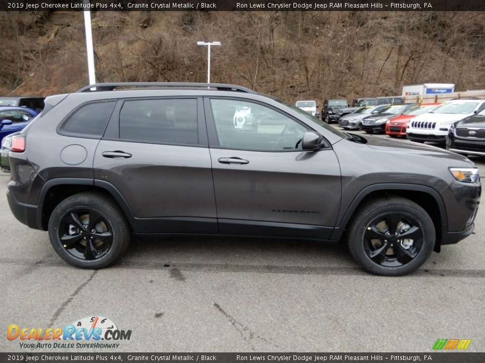 2019 Jeep Cherokee Latitude Plus 4x4 Granite Crystal Metallic / Black Photo #7