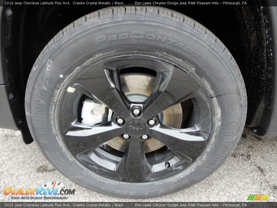 2019 Jeep Cherokee Latitude Plus 4x4 Granite Crystal Metallic / Black Photo #10