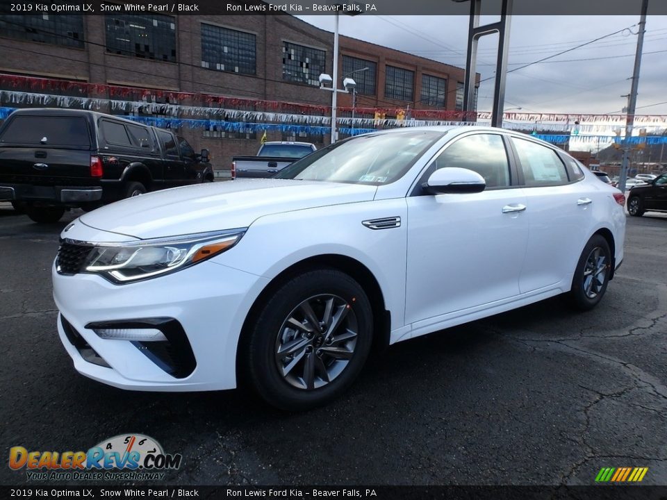 2019 Kia Optima LX Snow White Pearl / Black Photo #6
