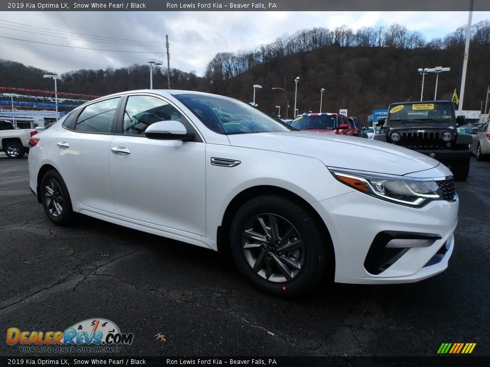 2019 Kia Optima LX Snow White Pearl / Black Photo #8