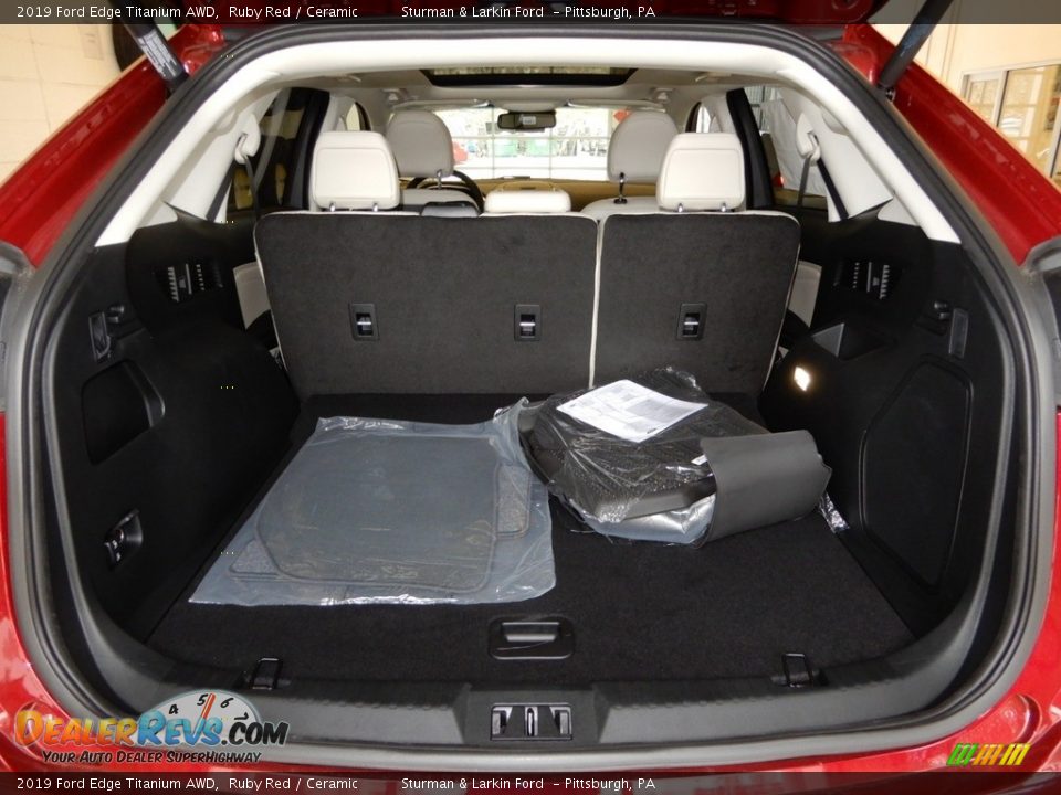 2019 Ford Edge Titanium AWD Ruby Red / Ceramic Photo #3