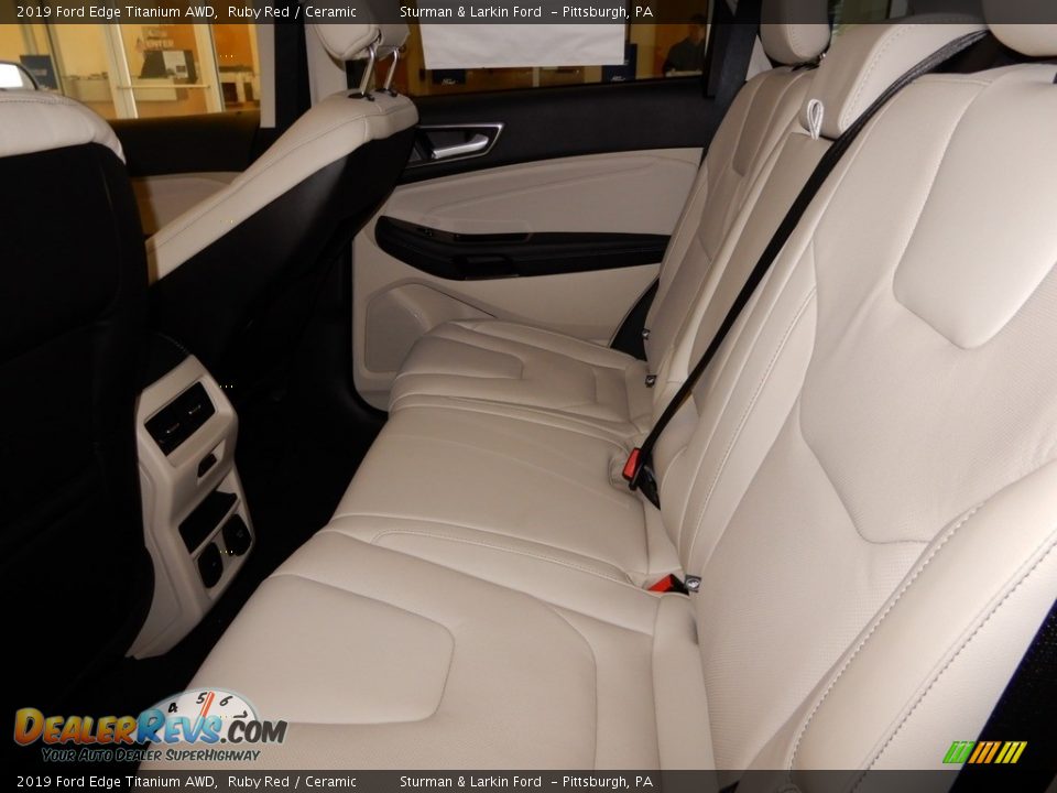2019 Ford Edge Titanium AWD Ruby Red / Ceramic Photo #8