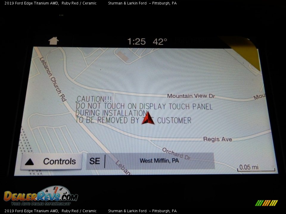 2019 Ford Edge Titanium AWD Ruby Red / Ceramic Photo #13