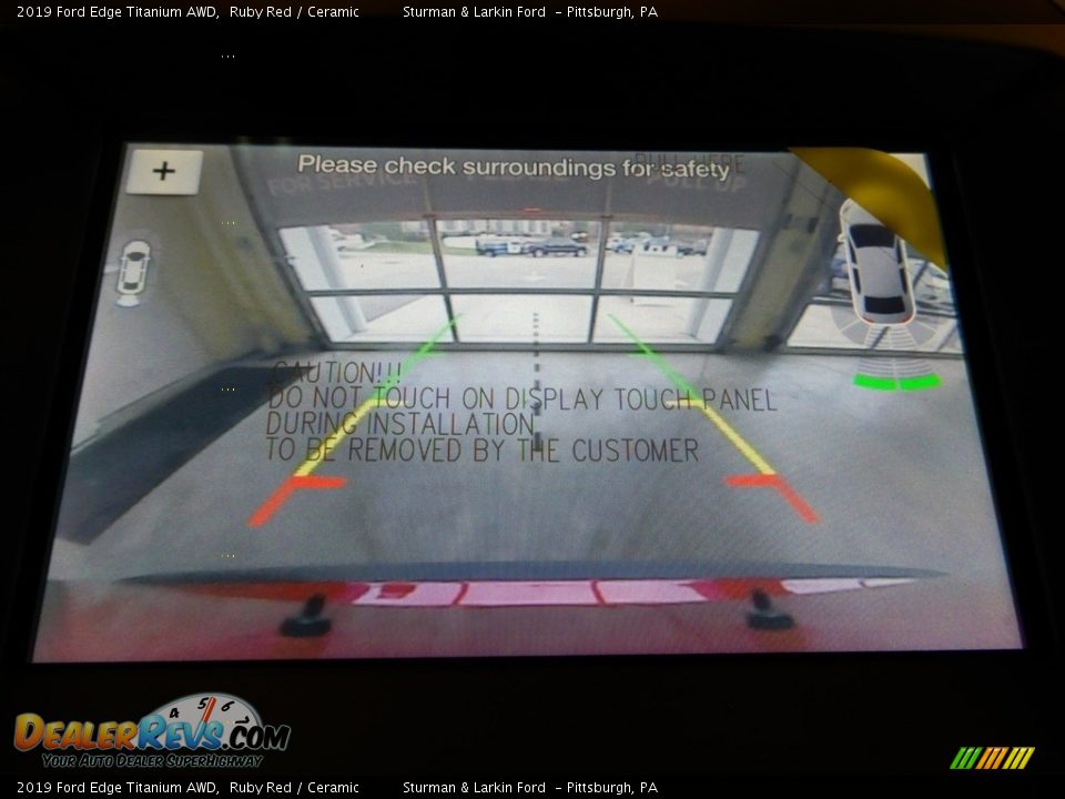 2019 Ford Edge Titanium AWD Ruby Red / Ceramic Photo #14