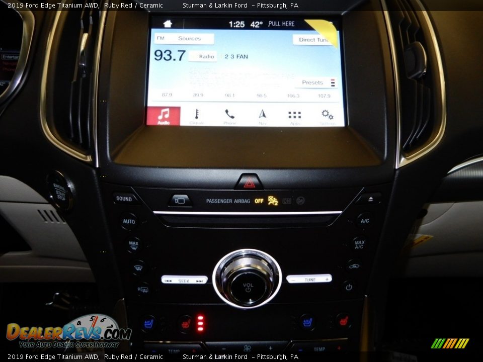 2019 Ford Edge Titanium AWD Ruby Red / Ceramic Photo #15