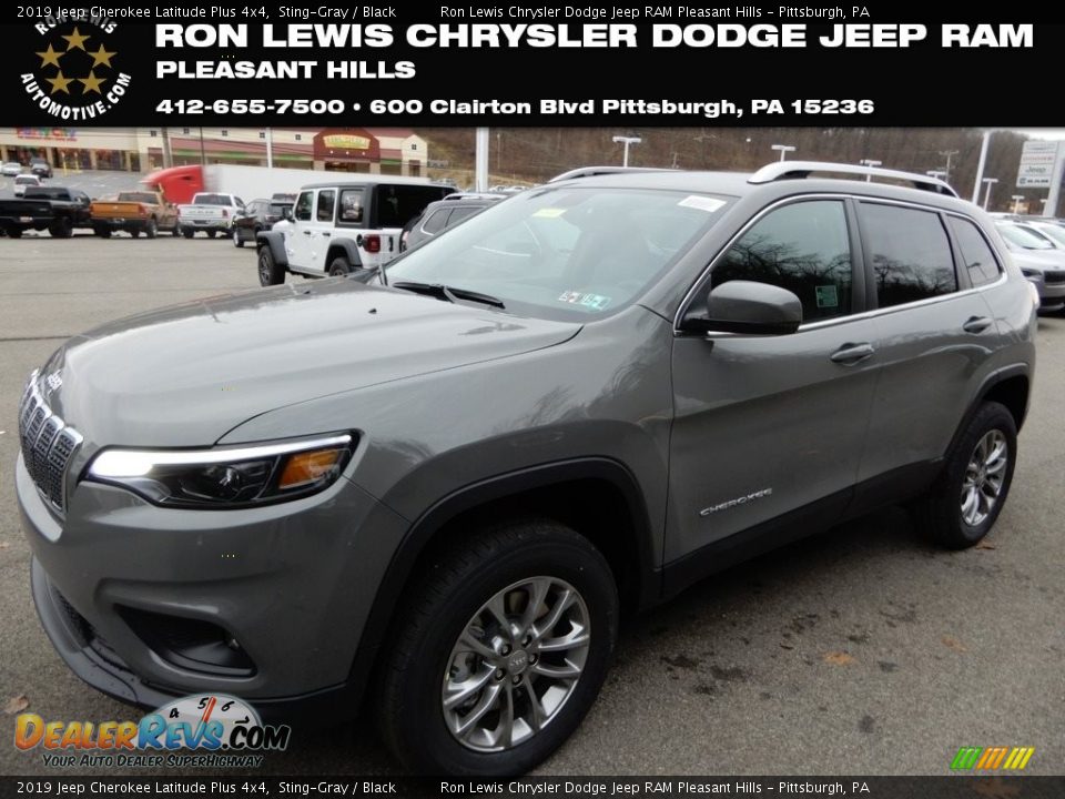 2019 Jeep Cherokee Latitude Plus 4x4 Sting-Gray / Black Photo #1