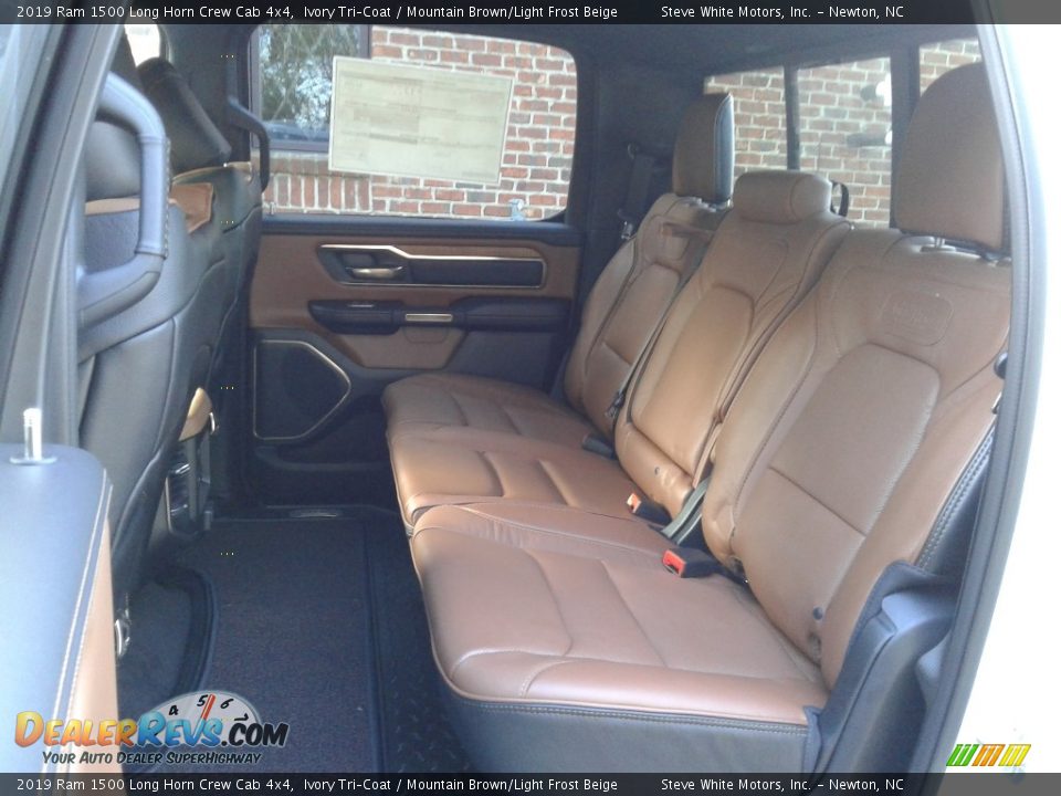 2019 Ram 1500 Long Horn Crew Cab 4x4 Ivory Tri–Coat / Mountain Brown/Light Frost Beige Photo #12