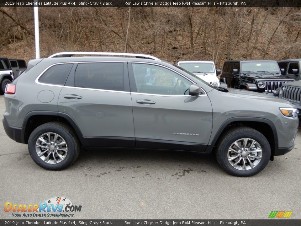 2019 Jeep Cherokee Latitude Plus 4x4 Sting-Gray / Black Photo #8