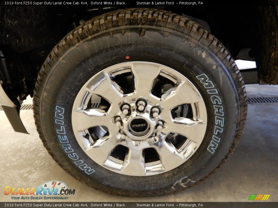 2019 Ford F250 Super Duty Lariat Crew Cab 4x4 Oxford White / Black Photo #6