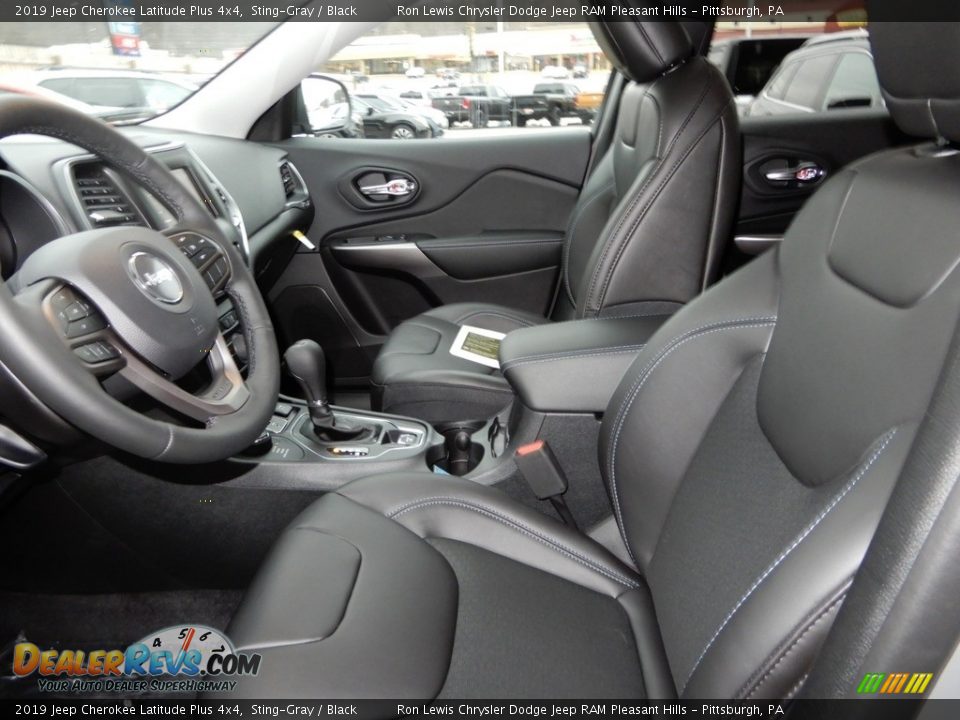 Front Seat of 2019 Jeep Cherokee Latitude Plus 4x4 Photo #12