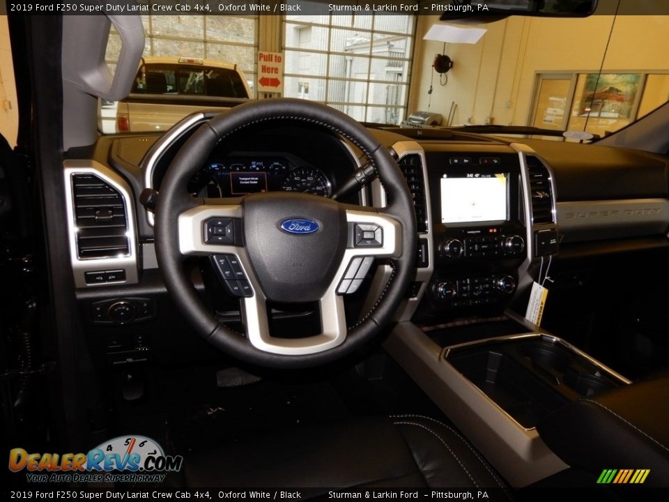 2019 Ford F250 Super Duty Lariat Crew Cab 4x4 Oxford White / Black Photo #9