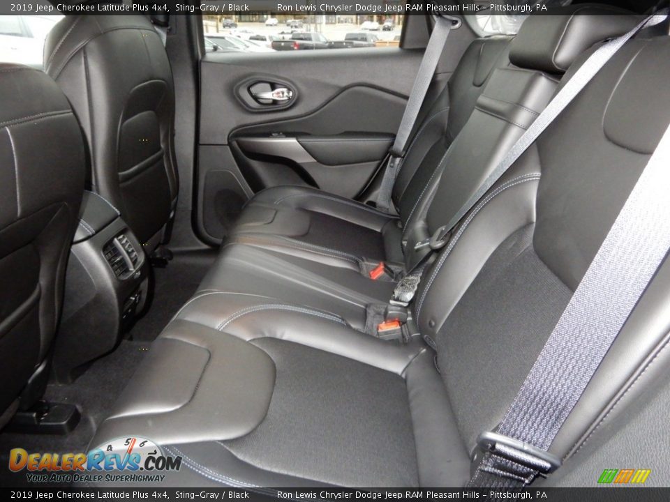 Rear Seat of 2019 Jeep Cherokee Latitude Plus 4x4 Photo #13