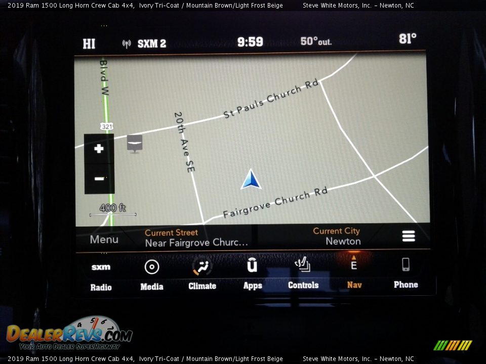 2019 Ram 1500 Long Horn Crew Cab 4x4 Ivory Tri–Coat / Mountain Brown/Light Frost Beige Photo #29