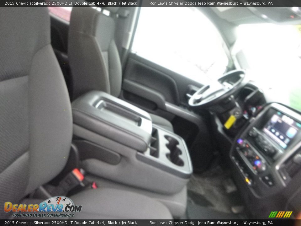 2015 Chevrolet Silverado 2500HD LT Double Cab 4x4 Black / Jet Black Photo #10