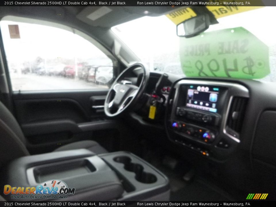 2015 Chevrolet Silverado 2500HD LT Double Cab 4x4 Black / Jet Black Photo #11