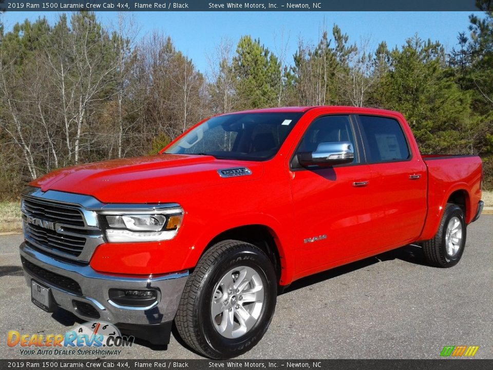 2019 Ram 1500 Laramie Crew Cab 4x4 Flame Red / Black Photo #2